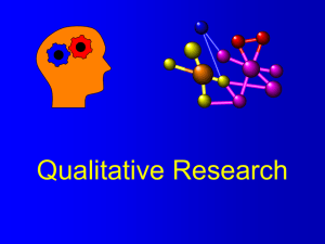 on Qualitative Research