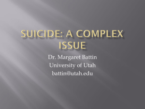 Suicide: A Complex Issue
