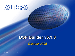 DSPBuilder_5.1_Training