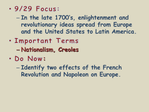 Latin American Revolutions PPT