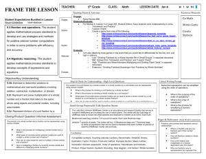 5th Math LF Jan 08