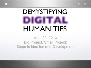 PowerPoint - Demystifying Digital Humanities