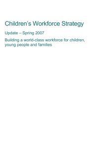 Children's Workforce Strategy Update