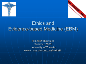 Evidence-based Medicine - Computing in the Humanities and Social