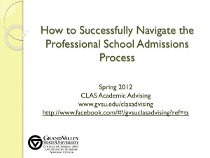 Professional Application Workshop: The Details (April, 2012)