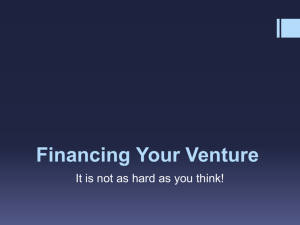 Financing Your Venture - National 8(a) Association