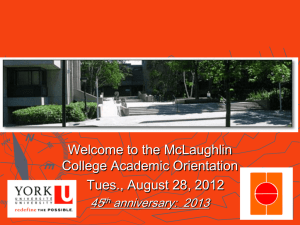 McLaughlin College Student Orientation 2004