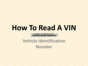 How To Read A VIN