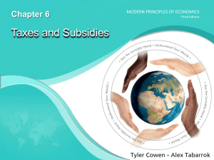 Taxes & Subsidies