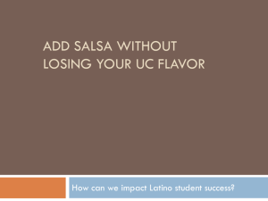 Add Salsa without losing your UC flavor