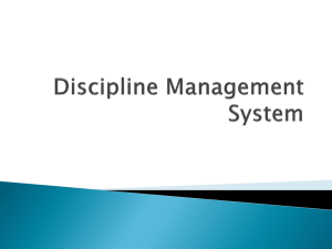 Discipline Management System - West Virginia Department of