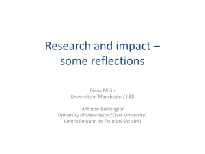 Research and impact – some reflections