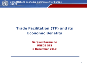 Trade Facilitation - United Nations Economic Commission for Europe