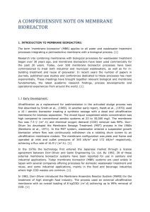 Membrane Bioreactors