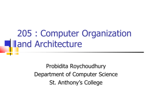 205 : Computer Organization and Architecture