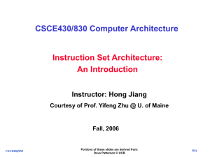 ECE473 Computer Organization and Architecture