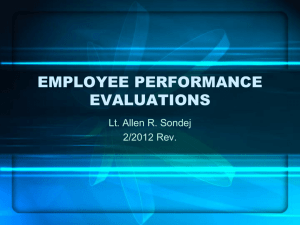 Employee Performance Evaluation Report