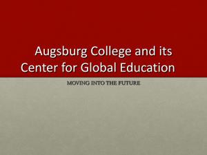 Augsburg College and its Center for Global Education