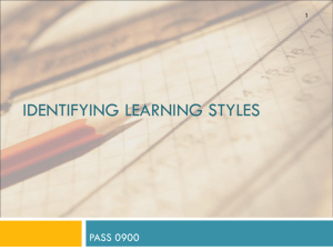 Learning Styles - Austin Peay State University