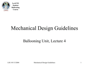 Mechanical Design Guidelines