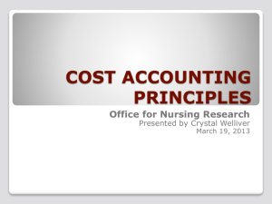 cost accounting principles
