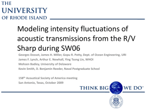 Dossot_SanAntonio_09 - WHOI Ocean Acoustics and Signals