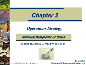 Operations Strategy