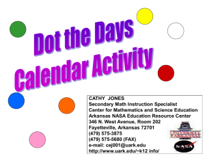 Dot the Dates Calendar