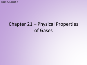 Physical Properties of Gases Powerpoint