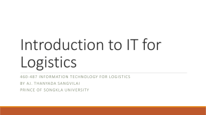 Introduction to IT for Logistics