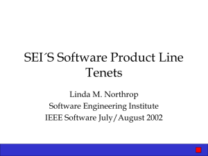 SEI´S Software Product Line Tenets