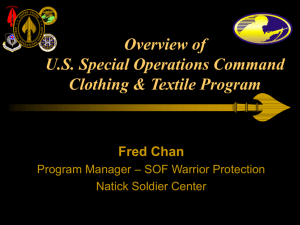 U.S. Special Operations Command Clothing & Textile Program