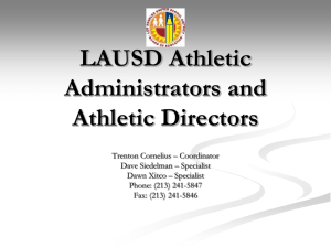 Session for New Athletic Administrators and Athletic Directors (or