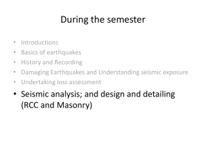 SBST â€“ Core elective earthquakes lecture
