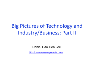 Big Pictures of Technology and Industry/Business Part II