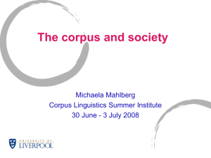 The corpus and society