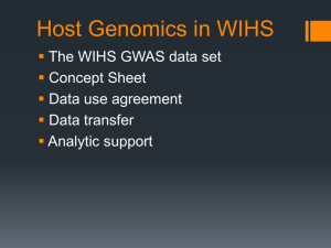 Host Genomics in WIHS