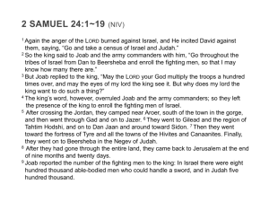 2 samuel 24:1~19