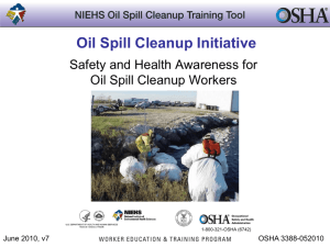 NIEHS Safety & Health Awareness for Oil Spill Cleanup