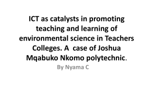 ICT as catalysts in promoting teaching and learning
