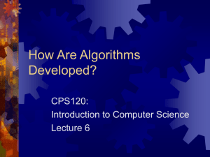 How Are Algorithms Developed?