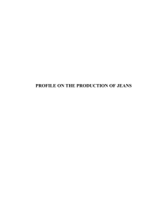PROFILE ON JEANS PRODUCTION