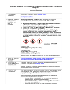 Ammonium Persulfate - WSU Environmental Health & Safety