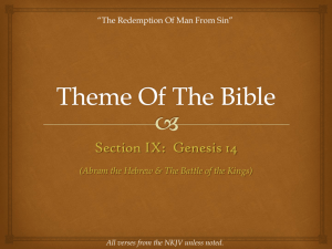 Theme Of The Bible - Revelation And Creation