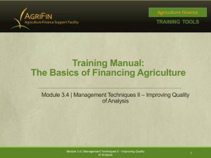 PPT - Agriculture Finance Support Facility