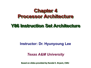 Formal Processor Verification - TAMU Computer Science Faculty