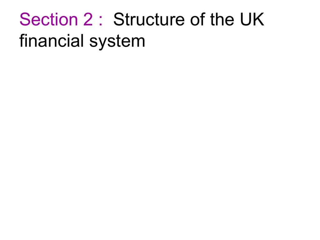 Financial System Chart