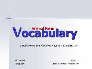 Vocabulary PowerPoint with Definitions