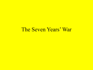 Seven Years' War Notes