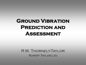 Ground Vibration Prediction and Assessment